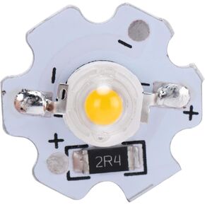 Hyuduo 25pcs LED Lamp Beads, 200LM 3W 5V High Power Led Chip, LED Lamp SMD Chip Light Bulb for DIY Lighting Fixtures(Warm White 30003200K)