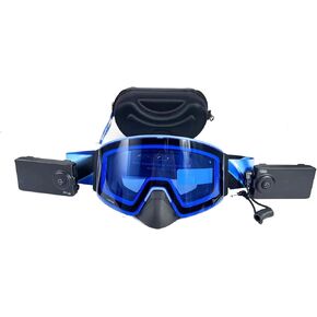 Heated Goggles Snowmobile Anti-Fog Magnetic Interchangeable Frameless 100% UV Lens OTG Electric Ski Goggle