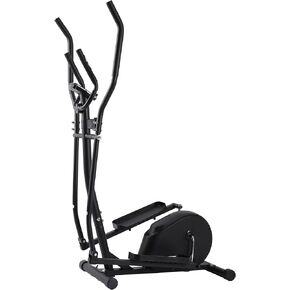 HolaHatha Magnetic Elliptical Machine for Home, Full Body Cardio Trainer, Black
