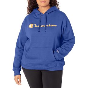 Champion Women's Hoodie, Powerblend, Fleece Hoodie for Women, C Logo (Plus Size Available)