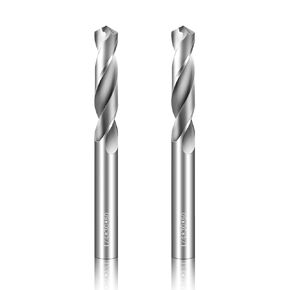3/8" Drill Bits Solid Carbide Drill Bits, Tungsten Carbide Drill Bit Set, Metal Drill Bit Set for Stainless Steel Hardened Steel Cast Iron Alloy Copper, 2 Pcs