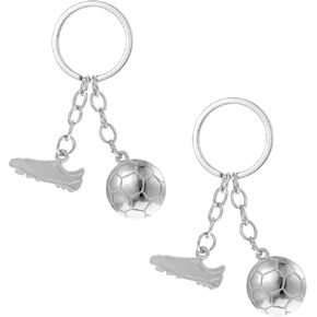 2 Pack Mini Cute Football Keychain Boys Football Gifts backpack Car Keychain Pendant Decoration Gifts Soccer Party Favors Soccer Fans Boys Girls Gifts