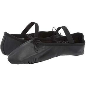 Leo Girls Ballet Russe Dance Shoe, Black, 11.5 Little Kid
