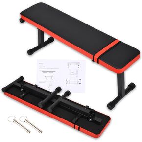 Flat Weight Bench - Flat Benches for Home Gym Exercise Fitness Training, Foldable Flat Workout Bench, 660LBS, Easy Assembly