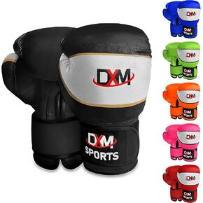 DXM SPORTS Kids Boxing Gloves – Youth Boxing Gloves for Safe Sparring & Training – Beginners Gloves for Punching Bag, Kickboxing and Muay Thai – Perfect Gloves for Kids & Children