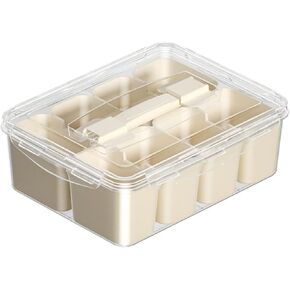Multi functional kitchen storage, with a handle for dividing seasoning boxes, kitchen seasoning partition boxes, suitable for storing seasonings, seasonings, fruits, convenient and clean