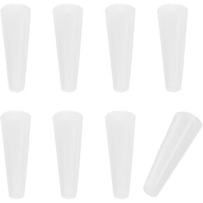 PATIKIL Tapered Shaped Solid Silicon Stopper, 5/16" Tube Rubber Stoppers Lab Plugs for Sealing Copper Pipes Bottles Vials, 8 Pcs