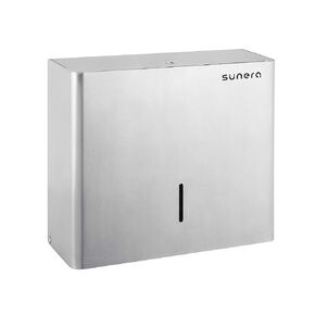 SUNERA Luxury Commercial Paper Towel Dispenser Wall Mount M-Fold Hand Paper Towel Dispenser 304 Stainless Steel Brushed Finish Durable