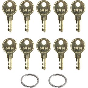 Cat74 Key Compatible with Janitor Bobrick Cat 74 Dispenser fit for 33043 CAT74 Toilet Paper Towel Dispenser, Toilet Tissue, Public Seat Cover, Sanitary Napkin, Paper Cup and Liquid Soap Keys (10 Pcs)
