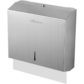 Commercial Paper Towel Dispenser Wall Mount Stainless Steel Multifold C fold Hand Towel Dispenser for Bathroom