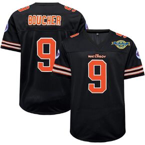 CUTHBERT #9 Bobby Boucher Football Jersey The Waterboy Adam Sandler Mud Dogs Bourbon Bowl Movie Shirt