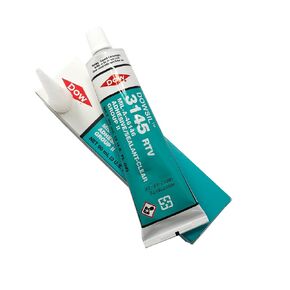 Dowsil 3145 RTV 90ml 3oz Clear Adhesive Sealant Mil-A-46146 Electrical Battery Board Housing Moisture Sealing Non Flow Primerless Adhesion High Strength Group II/III (3145 Clear 90ml)