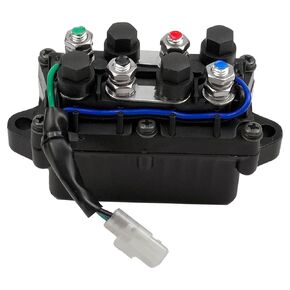 Universal Winch Solenoid Relay Switch Assembly Replacement for 0409066 0409-066 Compatible with Arc-tic Cat ATV Warn Winch