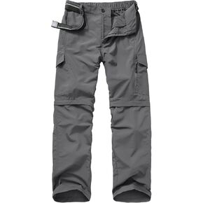 Mens Hiking Pants Convertible Quick Dry Zip Off Fishing Travel Safari Pants