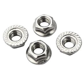 DGOL 304 Stainless Steel 5/16-18 Flange Nuts 35 pcs, 18-8 SS Hex Locknuts