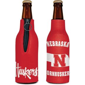 NCAA Nebraska Cornhuskers Bottle Cooler, Team Colors, One Size