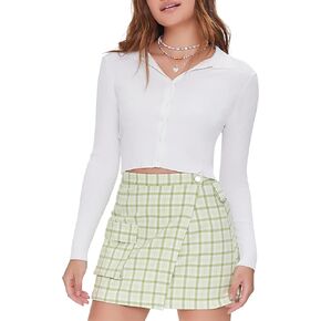 Forever 21 Women's Plaid Mini Skirt