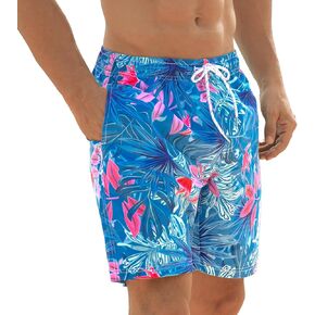 Angel season Men's 7" Quick Dry Swim Trunks with Compression Liner 2024 New Beach Board Shorts Bathing Suit with Pockets