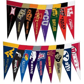Rico Industries NCAA Big Twelve Complete 4" x 9" Felt Mini Pennant League Set (Includes ALL Teams)