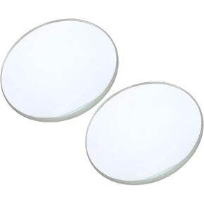YOKIVE 2 Pcs Double Convex Lens, Clear Glass Optical Lenses | Make Telescope, Great for Photography, Optical Instruments Use (Clear, 50mm Focal Length)