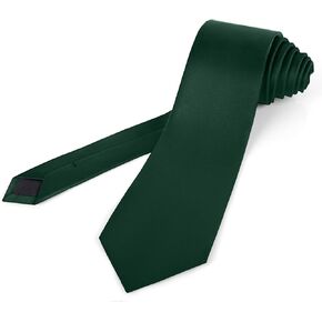 63'' XL Men's Ties Extra Long Solid Pure Color 3.35" (8.5CM) Necktie Big and Tall Ties For Men + Gift Box