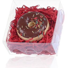50pcs 4x4x2 Inch Plastic Clear Pastry Bakery Boxes Cookies Boxes Dount Boxes Soap Boxes Truffle Boxes Browine Cake Boxes Chocolate Covered Strawberries BoxesTreat Boxes for Party Favors Wedding