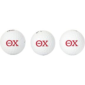 Desert Cactus Theta Chi Golf Balls 3 Pack Full Color Golf Ball (Letter)