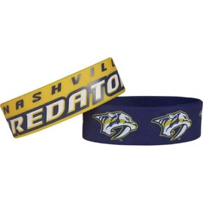 aminco NHL womens Silicone Rubber Bracelet Set, 2-Pack