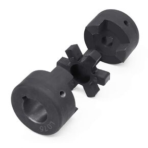 Wulankd 1/2" to 3/4" Log Wood Splitter L075 3-Piece L-Jaw Coupling Set & Buna-N NBR Rubber Spider, L Flexible Coupling, Flexible Jaw Couplings