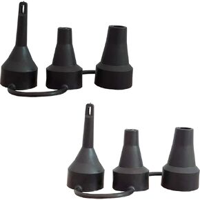 2 Pack Air Pump Replacement Nozzles Inflatable Pump Nozzles Head Air Pump Inflator Adaptor Accessory fits Partial Air Bed Air Mattress