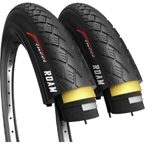Fincci Pair 700x38c Foldable Bike Tires Roam, 40-622, with 1mm Antipuncture Protection – Ideal for Electric, Road, Mountain, MTB, and Hybrid Bikes (Pack of 2)