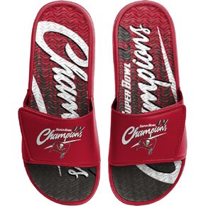 FOCO Men's NFL Super Bowl Lv Champions Gel Sport Slide Sandals