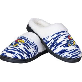 FOCO Kansas Jayhawks Sherpa Lined Colorblend Cup Sole - Womens Extra Large