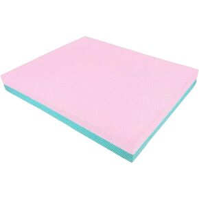 Stability Trainer Pad - Foam Balance Exercise Pad Cushion for Therapy, Yoga, Dancing Balance Training, Pilates,and Fitness (Green-Pink)