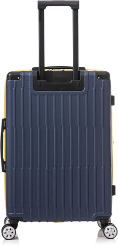 Rockland 3 Set, 2-Piece Hardside Spinner Wheel Upright Luggages with Tote, Black in Saudi Arabia
