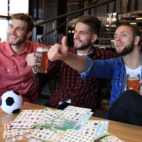 Fancy Land Soccer Bingo Game Soccer Party Bingo Cards for Kids Adults Sports Birthday Party Favors Decorations Supplies 24 Players in Saudi Arabia