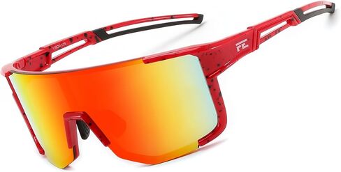 نظارات شمسية رياضية لركوب الدراجات من FEISEDY للرجال والنساء، خفيفة الوزن بإطار TR90 UV400 MTB للجري وصيد الأسماك والبيسبول B0224 in Kuwait