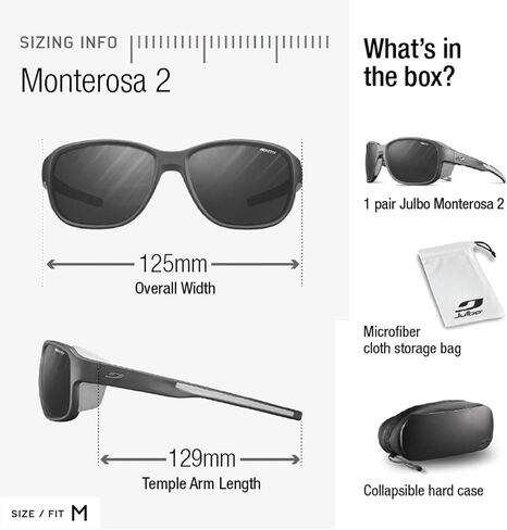 Julbo Monterosa 2 Glacier Sunglasses|Men & Women|Side Shields for Mountaineers in Saudi Arabia