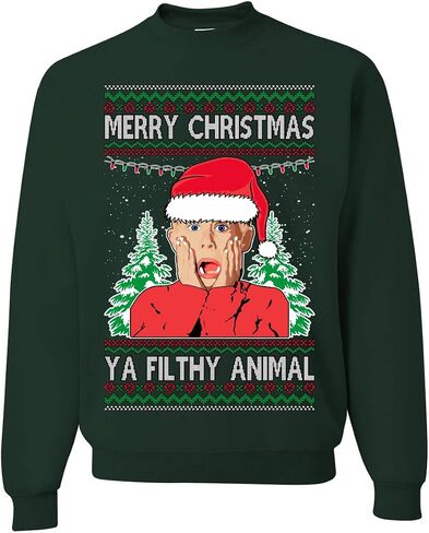 Shark & Hammer Kevin's Mom Screaming Kevin! Ugly Christmas Sweater Unisex Crewneck Graphic Sweatshirt in Kuwait