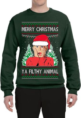 Shark & Hammer Kevin's Mom Screaming Kevin! Ugly Christmas Sweater Unisex Crewneck Graphic Sweatshirt in Kuwait