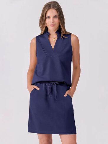 ANRABESS Women 2 Piece Outfits Tennis Workout Skirt Sets Sleeveless Top And Skorts 2025 Casual Lounge Short Set Sweatsuit in Kuwait