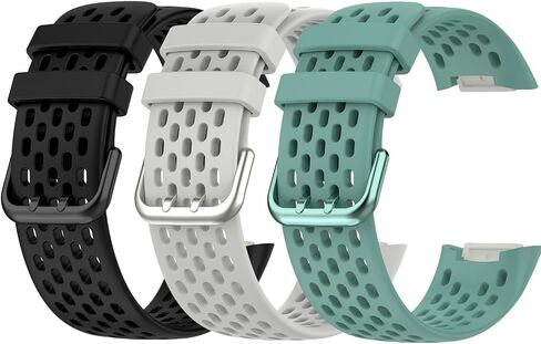 Replacement Band Fit for Fitbit Charge 5/ Fitbit Charge 6, Breathable Sport Band Soft Silicone Waterproof Wristbands Strap in Saudi Arabia