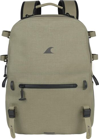 Breakwater Supply™ River Ute Waterproof IP68 Fishing Backpack, Floating TPU Submersible Dry Bag with Padded Hip Belt and Airtight Zippers | 20L (River Ute 20L CORDURA Safari Tan) in Saudi Arabia