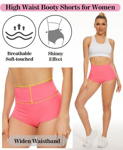 Scrunch Booty Shorts for Women V Back High Waisted Yoga Shorts Cut Out Rave Bottoms Butt Lifting Short Mini Hot Pants in Kuwait