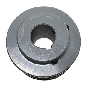 2BK34-1-1/8، 2BK34118 بكرة الحزام، 3.55 بوصة OD، 1 1/8 بوصة تتحمل، مادة الحديد الزهر، BK Double Groove v بكرات الحزام للأحزمة "4L" أو "A" و"5L" أو "B" "الأحزمة