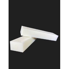 2 Pack - High-Density-Polyethylene (HDPE) Plastic Block Natural 2" x 3" x 12" - for Machining, Home Improvements, Prototypes, DIY Projects, Engineering