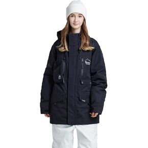 Womens Ski Jacket Waterproof Snow Jackets Winter Windproof Snowboard Jacket Coats with Hood