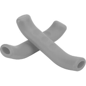 Keenso 1 Pair 4 Colors Anti-Slip Silicone Brake Lever Grips Waterproof Brake Lever Cover Brake Handle Grips Protector(Grey) and Spare Parts