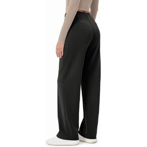 ODODOS Women's Modal Soft Classic Pants Mid Rise Pull-On Lounge Casual Work Pants with Pockets