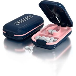 DUBSTAR Small Pill Cutter, Pill Splitter Pill Cutter for Small or Large Pills, Cuts Vitamins Tablets, Portable Pretty Pill Crusher for Purse Pocket (Pill Cutter, Blue)